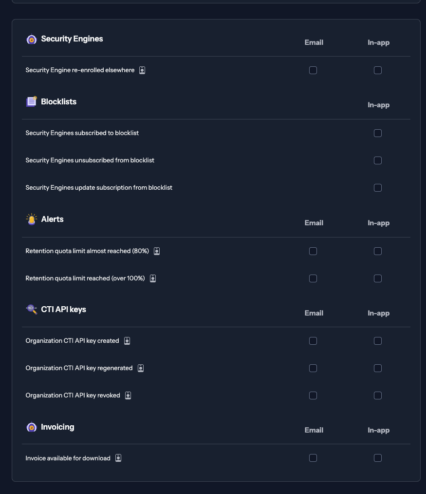 invoicing settings